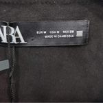 ZARA Combination Faux Suede Embroidered Jacket Cardigan Size Med Photo 5