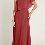 Azazie Lizzy A-line One Shoulder Bridesmaids Maxi Dress Photo 2