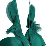 Andrea Iyamah Salama Convertible Bikini Top Size Large Green Ruffle Resort Swim Photo 5