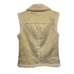 Joie  faux suede and Sherpa lined zip vest size small Photo 1