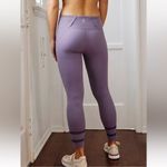 Free People  Movement Genesis Scallop Eyelet Hem Legging Large Purple Womens Photo 1