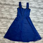 Handmade Homemade Womens Sleeveless Sweetheart Neckline Dress M Med Medium Blue Black Zip Photo 13