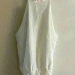Dina Be Dina‎ be white bodysuit halter top made in USA. XL. NWT Photo 0