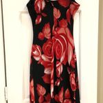 Jonathan Martin Jonathon Martin Red/Black Floral Dress 7 Photo 5