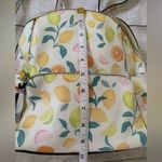 Vibrant Citrus Pattern Women's Faux Leather Backpack from Parfois (Euro brand) Orange Photo 4