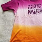 Zadig & Voltaire  Zadig Malibu Dye Dip French Terry Short Sleeve Sweatshirt Sz L Photo 4