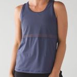Lululemon Fast As Light 2-In-1 Tank Size 2 Greyvy Sports Bra Gym Breathable Photo 1