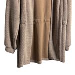7 For All Mankind Women’s tan brown open cardigan sweater size large Photo 2