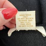 Peck & Peck  Size M Sweater Pure Cashmere 2-Ply Argyle Black Scoop Neck Women's Photo 7