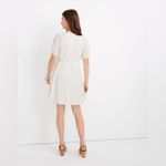 Madewell ivory Eyelet Tassel-Tie Mini Dress sz 10 cream dress Photo 2