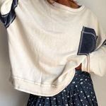 Denim/ Neutral Knit White Photo 0