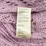 Free People NWT  Avery Cardigan Orchid Dust Cropped Ruffle Knit‎ Hook & Eye Large Photo 11