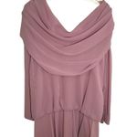 Vintage Ursula of Switzerland Dress Purple Cowl Neck Pearls Size 6 Photo 7