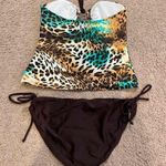 Coco Cabana leopard halter top & brown bikini Photo 1