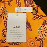 ALC Frank 💕A.L.C.💕 Margot Bikini Bottom ~ Orange Abstract Paisey Multi-Color Large L NWT Photo 7