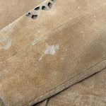 Coldwater Creek Vintage  Women's Brown Leather Jacket with Cutout Designs M Boho Photo 7