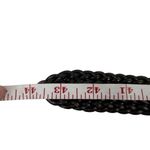 Vintage Brown Leather Braided Belt with Brass Buckle Photo 8