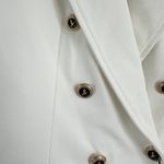ZARA blazer waisted double breasted white suit jacket Photo 4