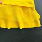 Liu Jo Knite Top With Ruffle Bottom Women's Yellow Sz S Photo 8