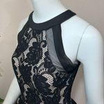 B Darlin B Darin Lace Floral Leaf Halter Ruffle Dress Photo 9