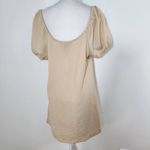 Sanctuary  Cream Puffy Sleeve Mini Dress NWT Size Medium Cream Button-Up Dress Photo 4