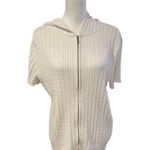 CHAPS  White Short Sleeve Cardigan  XL Photo 0