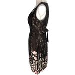 Dress Barn Satin Floral Pleated Midi Dress Photo 2