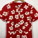 J.Crew  Button Down Shirt Dress Cherry Blossom Size 4 Photo 2