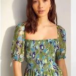 Aritzia ✨ Wilfred Laken Smocked Floral Ruffle Mini Dress✨ Photo 3