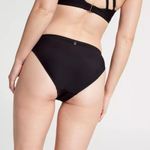 CALIA Women's Mid Rise High Leg Cheeky Swim Bottoms M Black Size M Photo 2