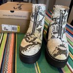 Seven7 Zoe Platform Zip Up Military Boots in Snake Print size 6 - New in Box Photo 8