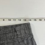 Athleta Womens 100% Linen Pants 4 Gray Ankle Tapered Leg Pull On Drawstring Photo 3