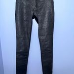 DL1961  Emma 4 Way Stretch Python‎ Print Leggings Black Low Rise NWOT Size 25 Photo 5