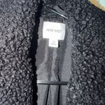 Nine West  Black Sherpa Teddy Long Coat Medium Photo 1