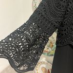 NEW Lela Rose Couture Black Dress with Lace Overlay and Sleeves Size 8 Photo 5