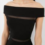 New York And Company Ny&C mesh panel off shoulder mini black dress women Size Medium Photo 4