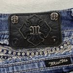 Miss Me Jeans Women's Size 28 capri Denim Embellished flap Pockets - flaw Photo 11