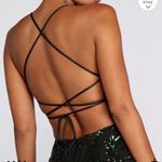 Windsor emerald green and black  prom/ formal dress Photo 1