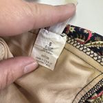 J Crew Bikini Top Womens Small D Cup Black Gold Paisley Print Halter Swim Padded Photo 3