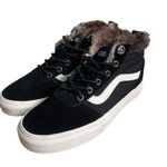 Vans Ward Hi MTE High Top Suede Sneakers Leopard Fur Women’s Size 7.5 Black Photo 0
