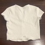 Alo Yoga ⭐️ALO White Ribbed Women's TSHIRT Photo 1
