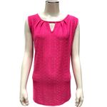 WiHoll Size XL NWT Hot Pink Textured Knit Sleeveless Top City Chic Bold Pop Photo 1