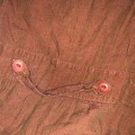 Flax  brown maxi button down dress long sleeve linen casual boho classic fall L Photo 6