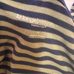 Liz Lange  MATERNITY dress size medium blue green stripes stretchy ruching long Photo 4