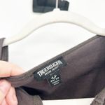 True Religion Womens Y2K Notched V-Neck California Logo Graphic Crop Baby Tee XS Photo 3