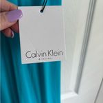 Calvin Klein NWT ππ NEW Blue Pool Racerback Striped cover up/Dress Sz 12 Photo 3