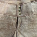 Cache  Suede Pants with Hand Crochet Peekaboo Insert at Bottom Camel Tan Sz 2 Photo 11