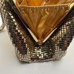 Talbots Metallic Gold Mesh Tassel Small Cocktail Evening Bag Wristlet Photo 10