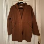 Only Child Sonora Hooded Wool Coat in Umber Brown Photo 2