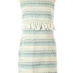 Cupcakes & Cashmere | Mint & Cream Martini Tassel Shift Dress Size Small S Green Photo 1